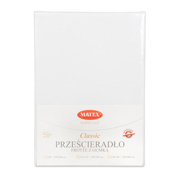 Frottélakan 130/140x190/200 CLASSIC Vitt