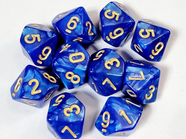 RPG-terninger "Forlad Titanic" Ti-sidede D10-terninger 0-9