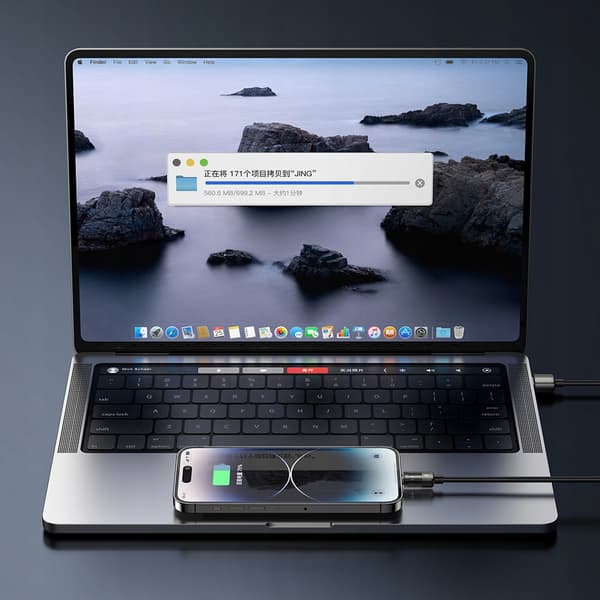 MCDODO USB LIGHTNING HURTIG OPLADNINGSKABEL 36W TIL IPHONE 13 14 1M LED