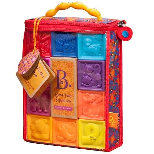 Bløde sanseklodser 10 stk., B.Toys