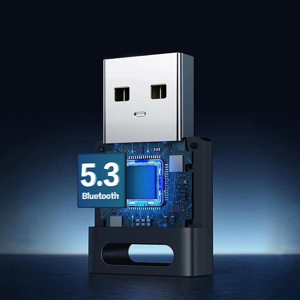 Ugreen CM591 USB-A Bluetooth 5.3 -sovitin - musta
