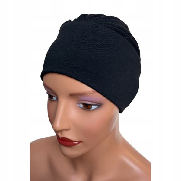 Turban Jasmina sort sweaterhue til efteråret, også efter kemoterapi