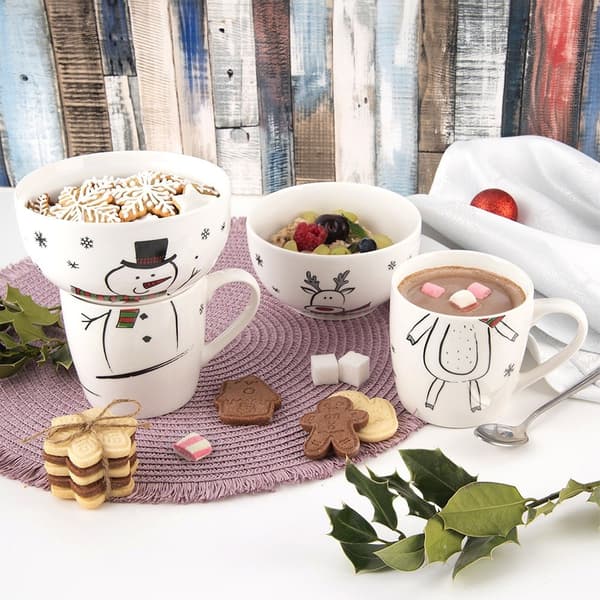 Børneporcelainskål med skål 2-delt