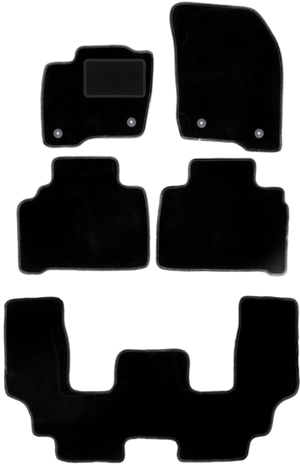 Komplett set velourmattor för Ford S-MAX MK2 minivan (2015-)