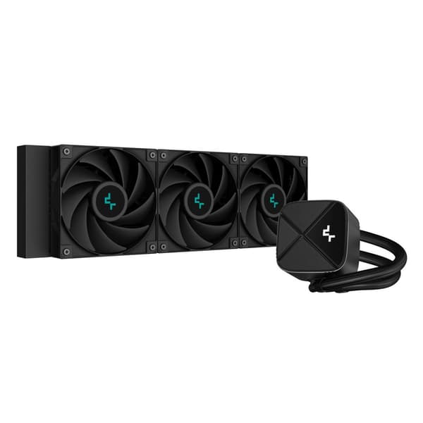 DeepCool R-LS720 svart vattenkylare, 3 fläktar, LED
