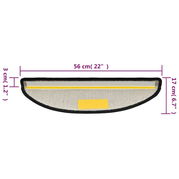 vidaXL Trappsteg, 10 st, 56x17x3 cm, Antracit