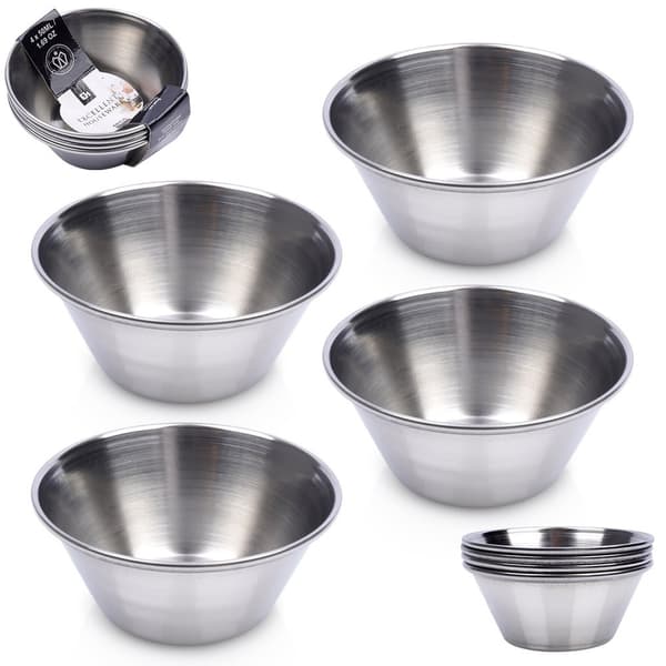 Kastikedippikulho teräksinen 6 cm, 40 ml 4 kpl