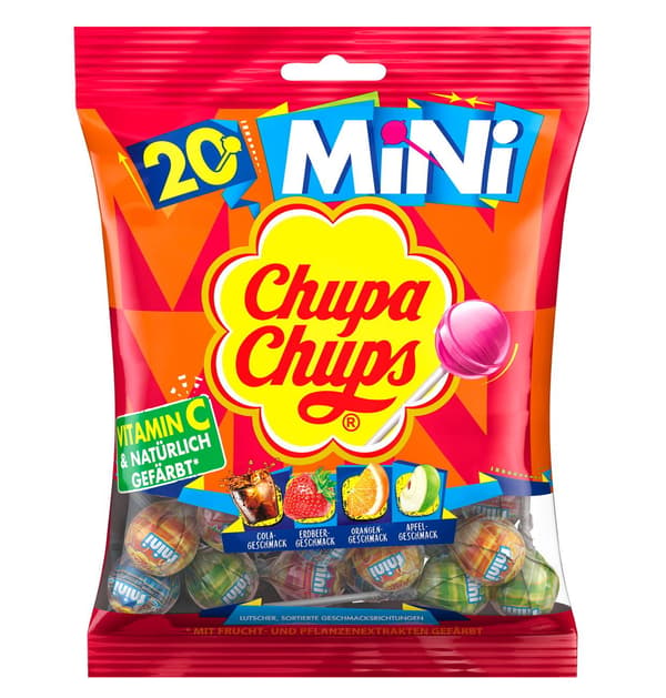 Chupa Chups Mini slikkepinde med C-vitamin 20 stk.