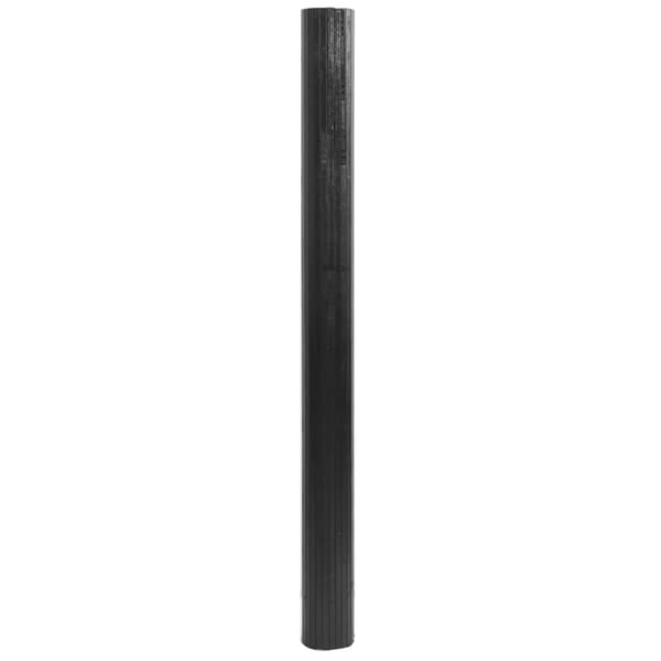 vidaXL Suorakulmainen matto, harmaa, 80x200 cm, bambu