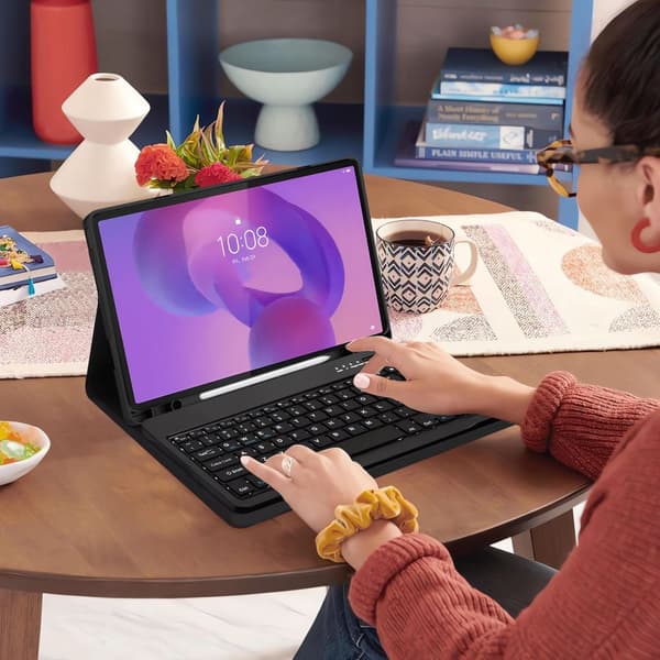 TECH-PRECT SC-KYNÄ + NÄPPÄIMISTÖ LENOVO IDEA TAB PRO / PRO MT 12.7 TB-373 MUSTA