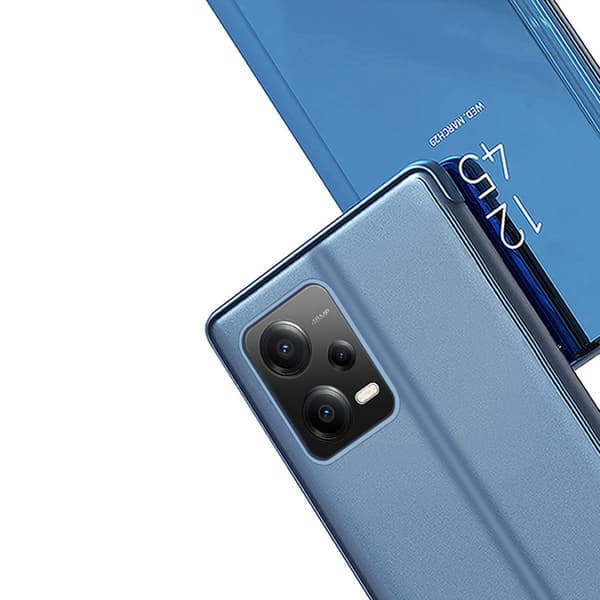 Clear View-cover til Xiaomi Redmi Note 12 5G / Poco X5 5G Flipcover Sort