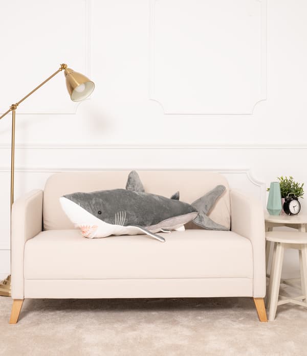 Teddy Bear Gustaw Shark ADI grå 110cm