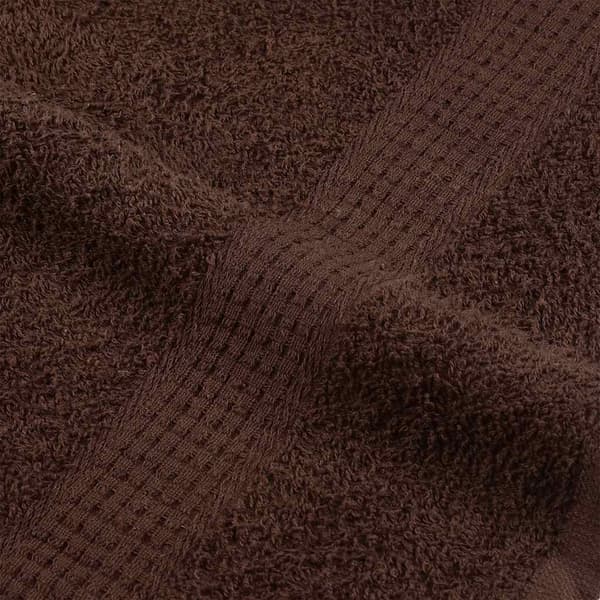 vidaXL badehåndklæder, 4 stk., brune, 100x150 cm, bomuld