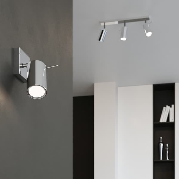 VÆGLAMPE RING 1 GU10 KROM SOLLUX SL.0727