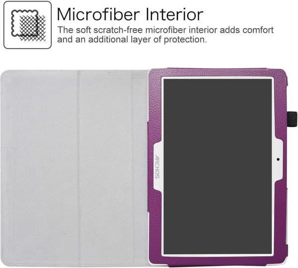 SURFPLATTSKÅL FÖR ARCHOS 101 OXYGEN 4G ANDROID LILA MED FLAP SOLIDT