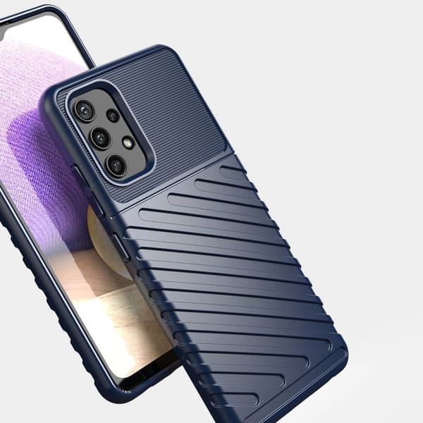 Thunder Case flexibelt armerat skal Samsung Galaxy A72 4G blå