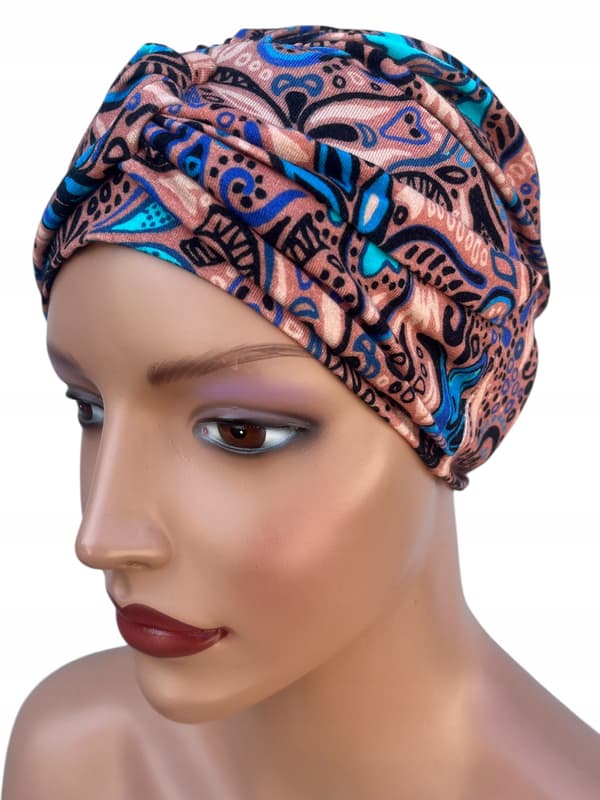 Stilfuld turban Sara x-63, selv efter kemoterapi, den bedste beskyttelse og komfort