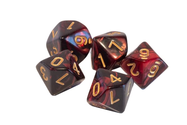 Shadowburg RPG-tärningar Tiosidiga D10-tärningar 0-9