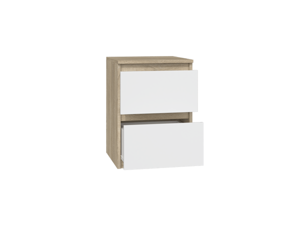Malwa M2 sengebord HVID SONOMA