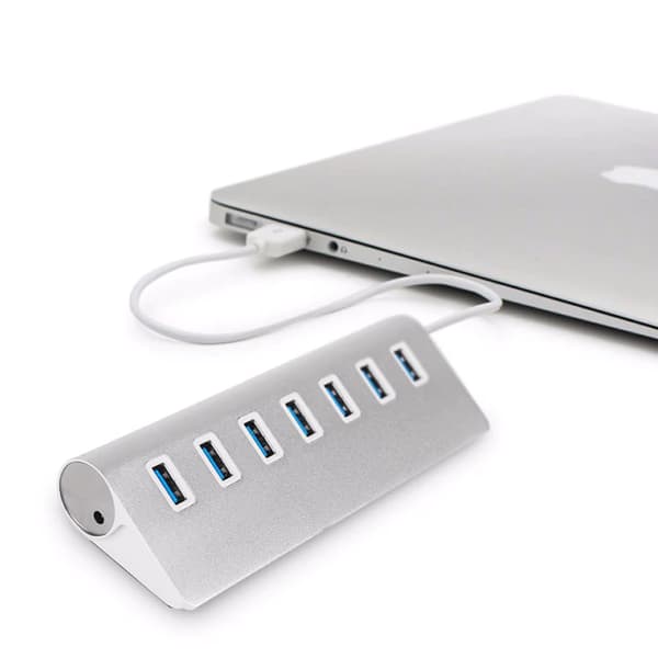 7-port USB 3.0 aluminium 1x7 hub