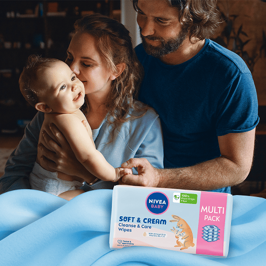 NIVEA BABY Servietter Soft og Cream 4x 57stk