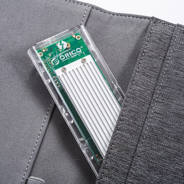 Orico TCM2-C3 M.2 NVME - USB-C 10Gb/s kiintolevy - harmaa