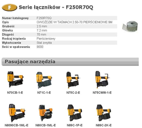 BOSTITCH-SPIKAR F 2,50-70 RQ 9m