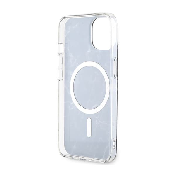 Guess Marble MagSafe – iPhone 14 Plus-skal (svart)