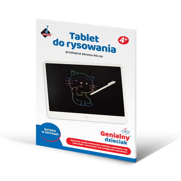 Stor farvetegnetablet med stylus - 16 tommer