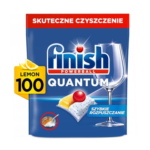 FINISH diskmaskinskapslar 100 st Quantum Allt-i-ett Citron