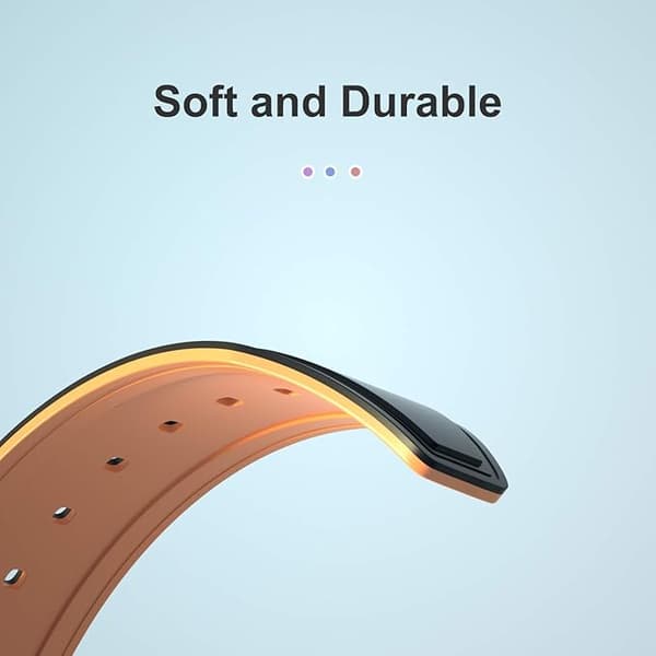 SORT-ORANGE SILIKONE URREM UNIVERSAL VANDTÆT 26MM