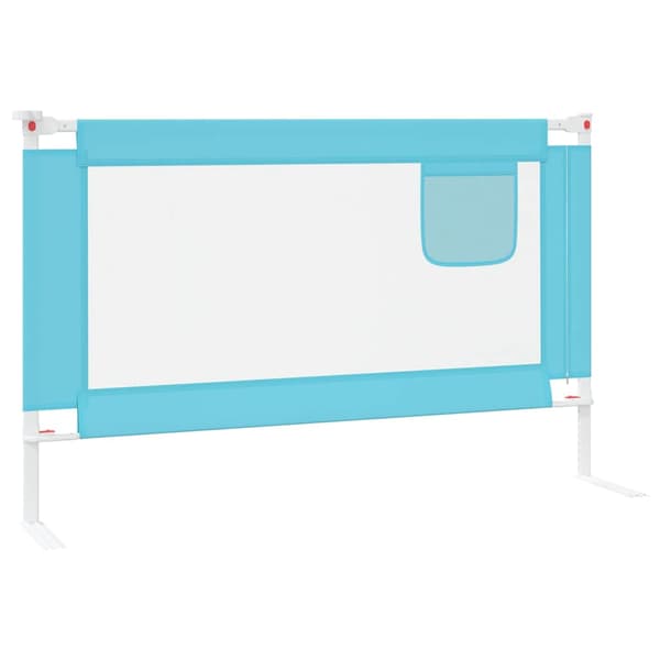 vidaXL sengehest blå 120x25 cm stof