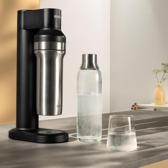 BRITA sodaTRIO Svart kolsyrat vattenmättnad