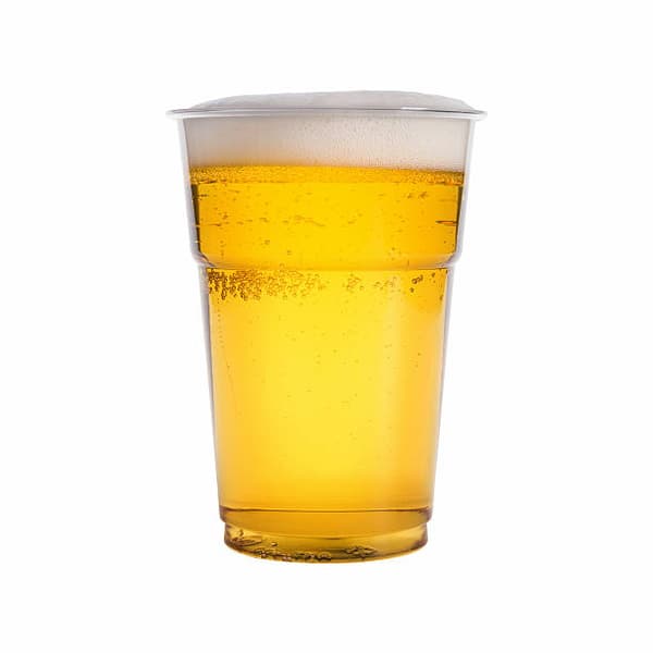 Plastik ølkrus 500 ml - 50 stk