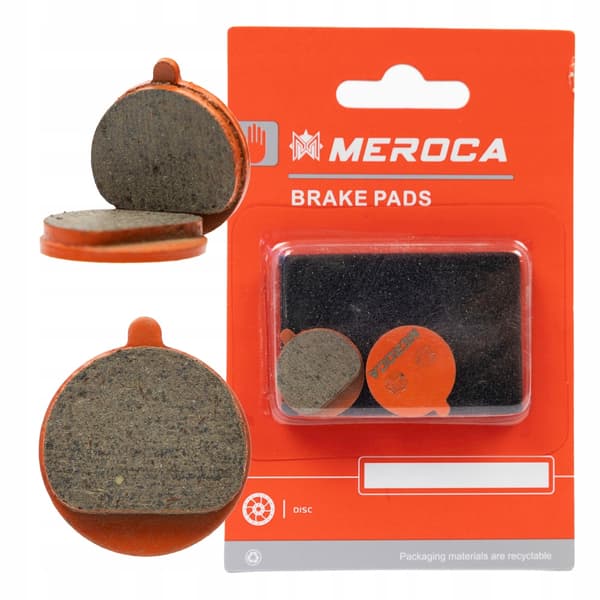 Meroca bromsbelägg, halvmetalliska för Kukirin, Kugoo, Ninebot bromsar.