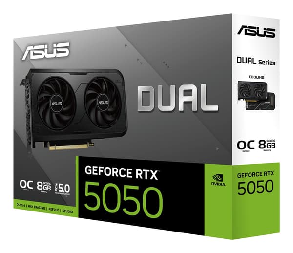 ASUS DUAL GeForce RTX 5050 8GB OC grafikkort