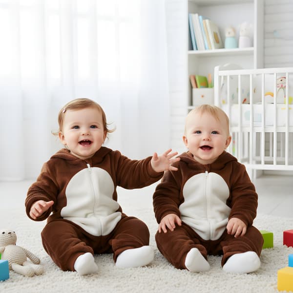 Onesie-pyjama-asu oravavauvalle 80: 71-79 cm