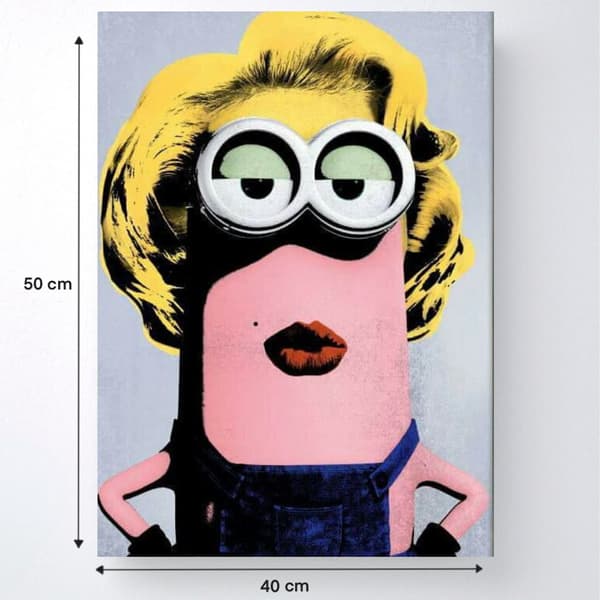 Målning med siffror Minion Andy Warhol 40x50 cm