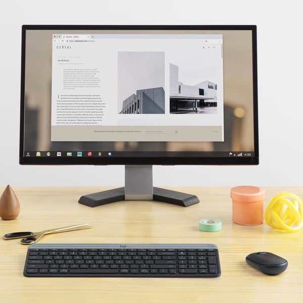 Logitech MK470 Graphite trådløst tastatur- og musesæt