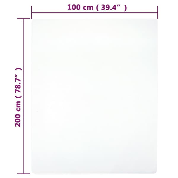 vidaXL Stræklagner, 2-pak, hvide, 100x200 cm, bomuldsjersey