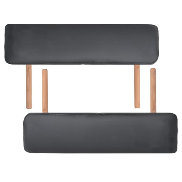 vidaXL foldbar massagebriks 10 cm tyk 3-zoner sort