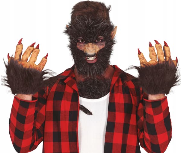 Handskar händer tassar med varglor varulv Halloween