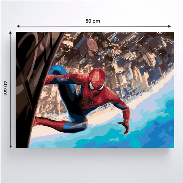 MÅLNING MED SIFFROR Bilder att måla - Spiderman Marvel 50x40 cm