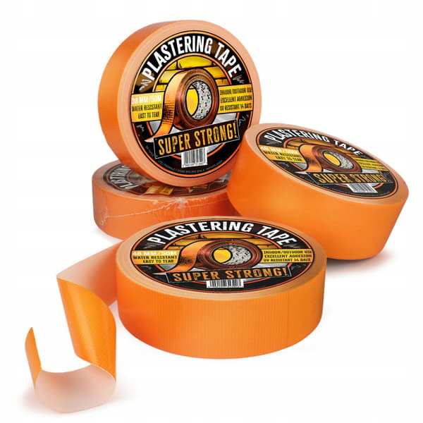 BILLIG, STARK, ORANGE BYGGTEJP, 48 mm x 50 m UV