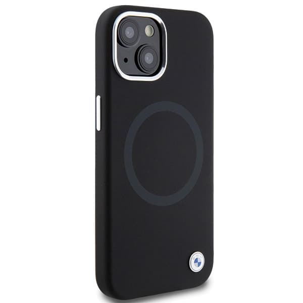 BMW BMHMP15MSILBK2 iPhone 15 Plus / 14 Plus 6,7" sort/sort Signature flydende silikone MagSafe
