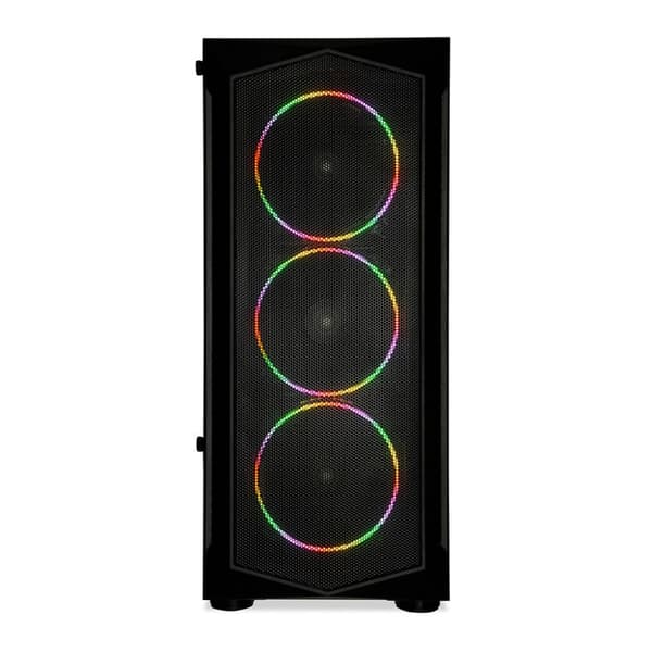 I-BOX LUPUS 27 Midi Tower ATX computerkabinet sort, RGB