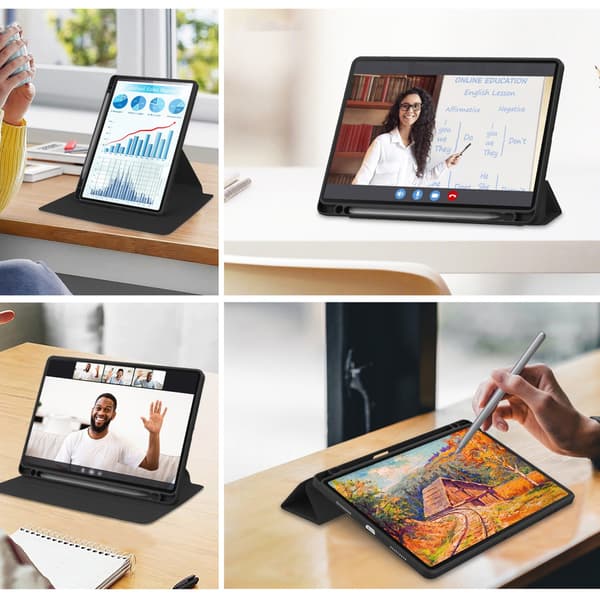 Roterende CRYSTAL PENCIL-etui til Xiaomi Redmi Pad Pro 12.1 2024 / Poco Pad