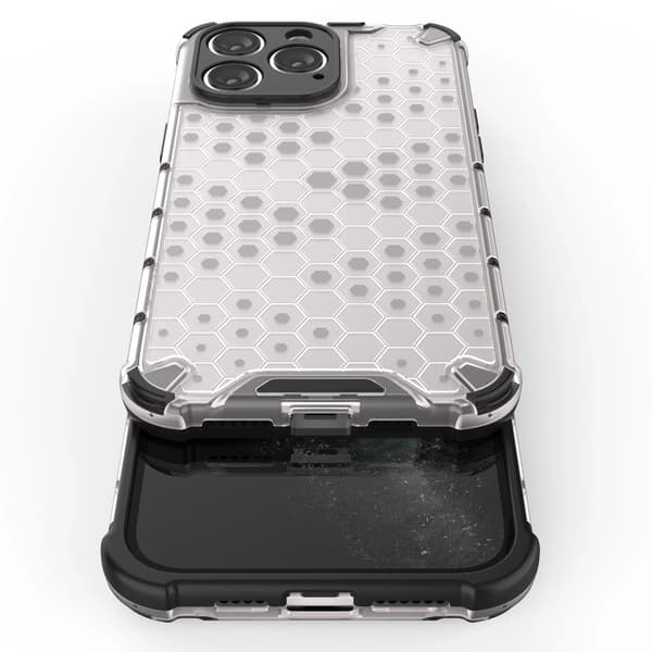 Honeycomb iPhone 14 Pro Max -suojakuori, musta