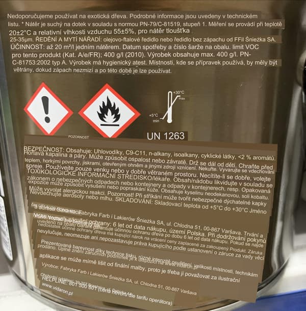 Skyddande och dekorativ lack bets valnöt 0,75l
