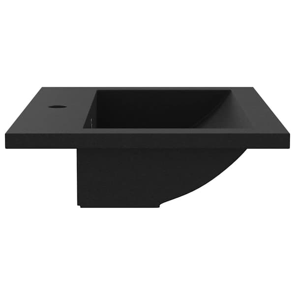 vidaXL granitvask 600 x 450 x 120 mm sort